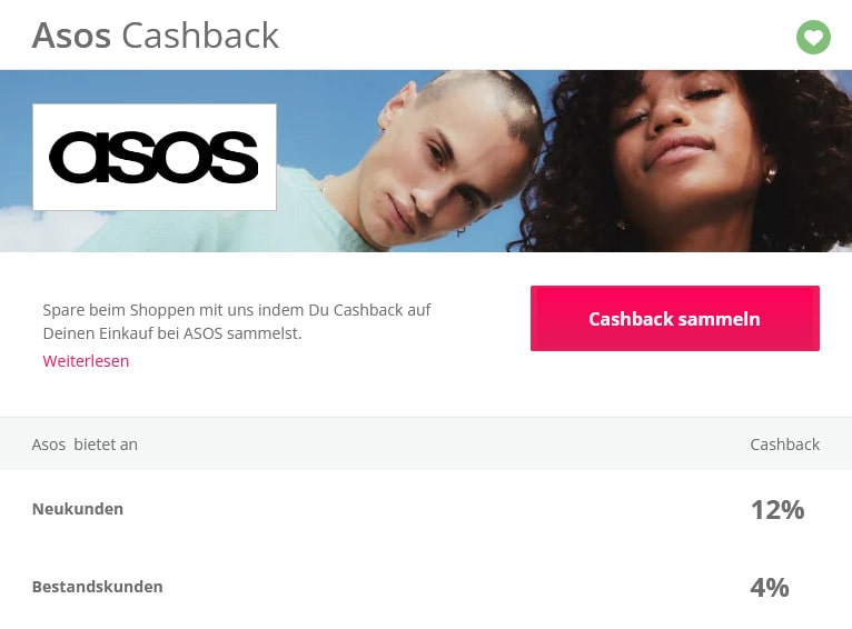 Topcashback Asos Cashback