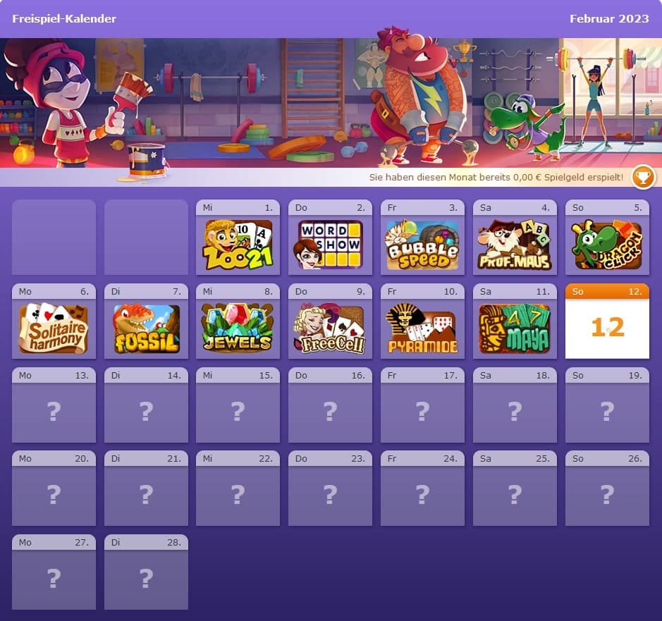 Gameduell Freispielkalender