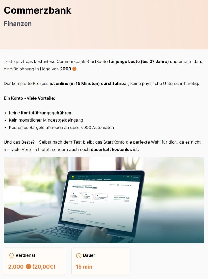 Rewards.app Ablauf
