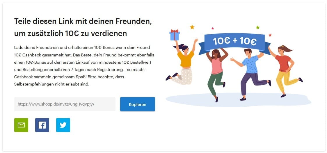 Shoop Freunde werben