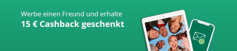 Topcashback Freunde werben