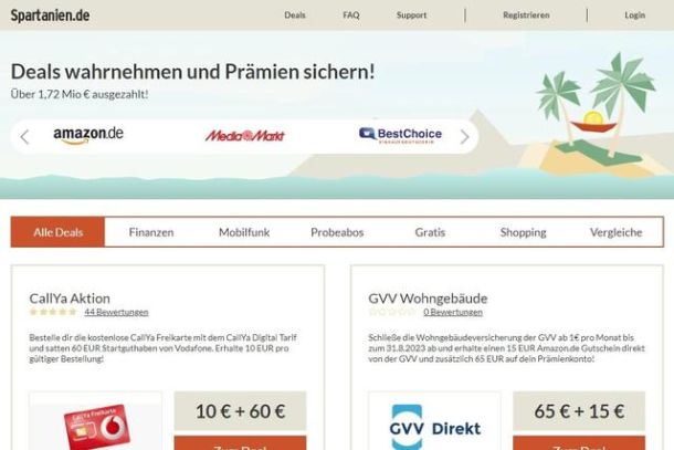 Spartanien Erfahrungen: Test und Bewertung des Cashback-Anbieters