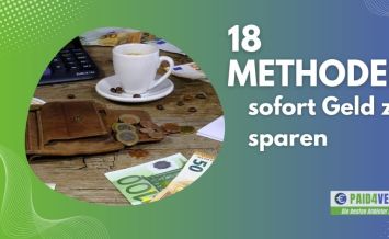 18 Methoden sofort Geld zu sparen